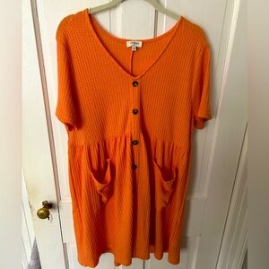 Orange dress size large